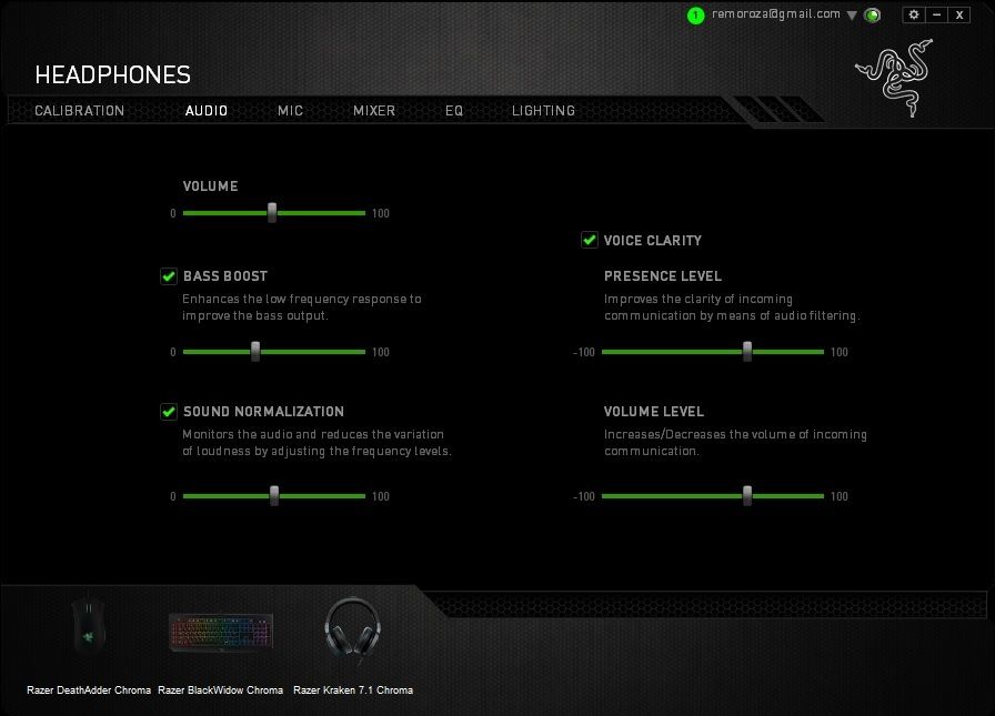 Razer Insider Forum EQ Settings Razer Kraken 7.1 Chroma